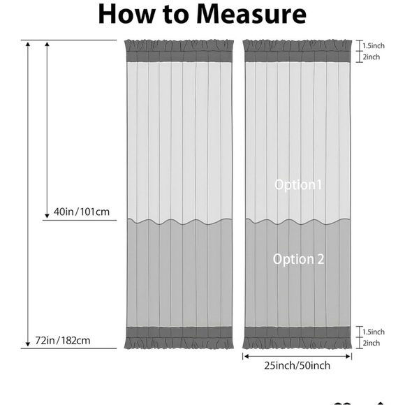 Pair Beige Flax Linen Side Door/Window Curtains - Picture 4 of 4